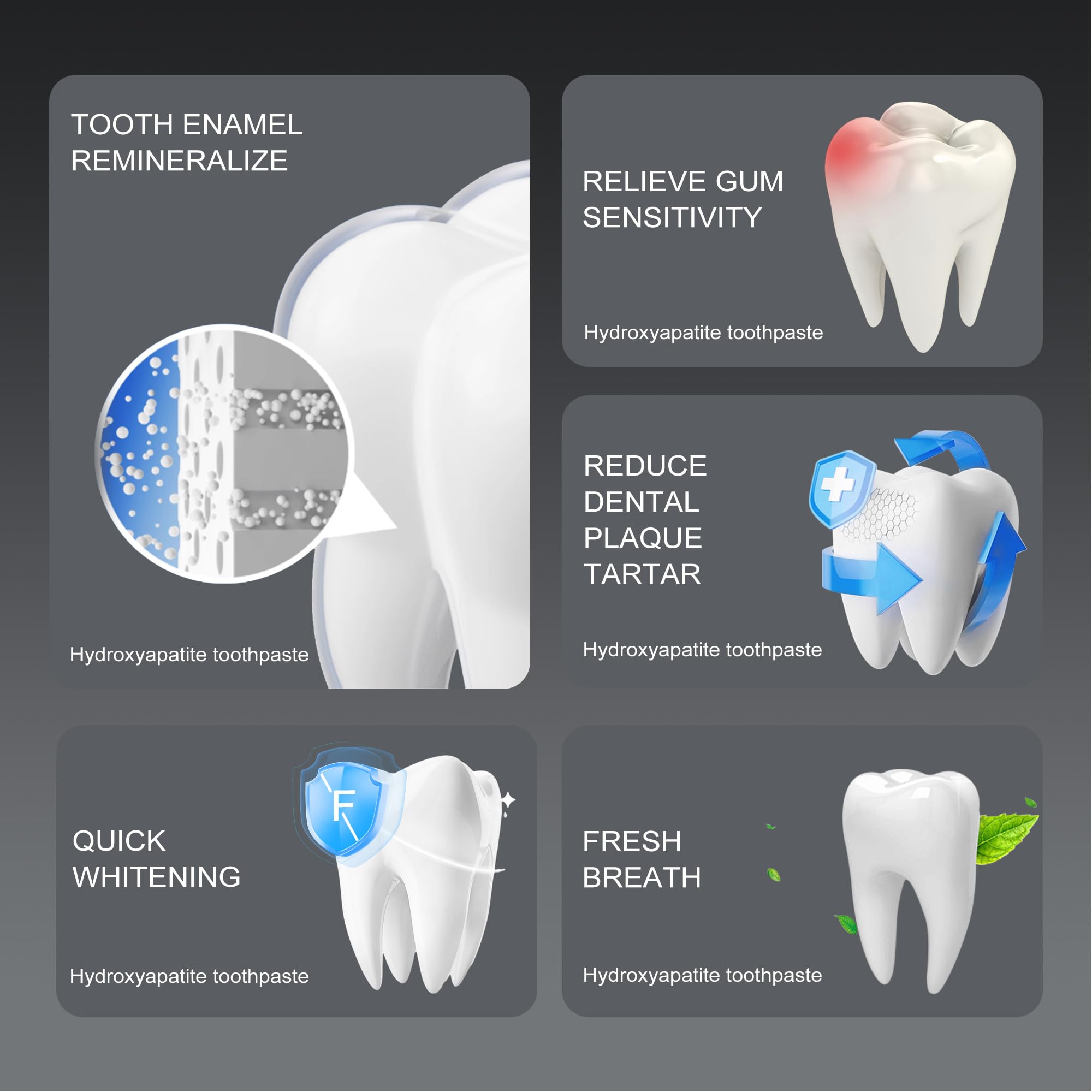 Fluoride-free toothpaste illustration with Woadee branding