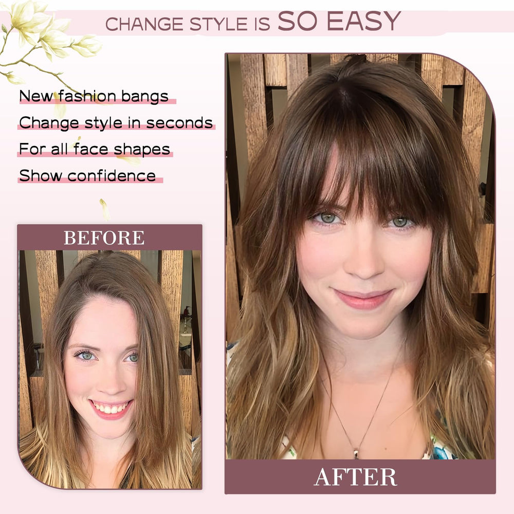 Wodelanle dark black French bangs—bold, versatile fringe for daily wear
