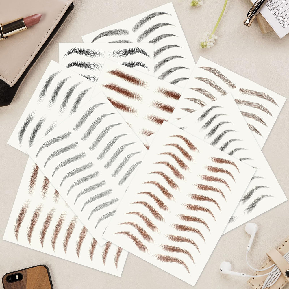 Wodelanle packaging includes clear instructions for brow stickers.