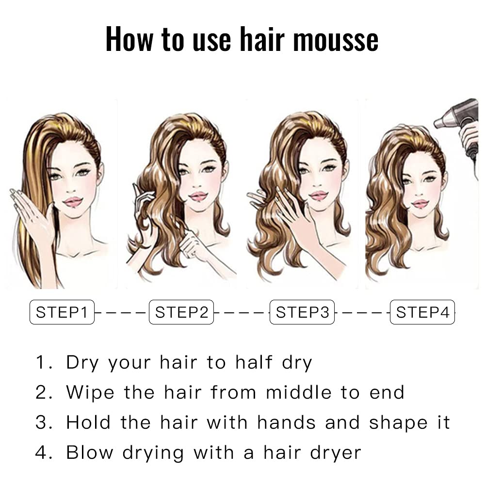 Wodemate frizz-control hair mousse keeps strands smoother