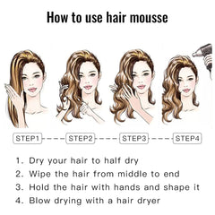 Wodemate frizz-control hair mousse keeps strands smoother