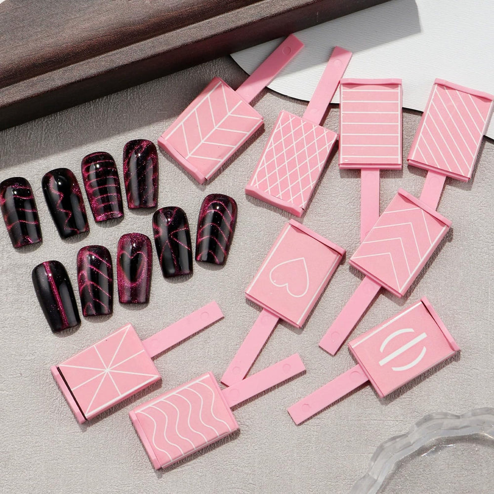 WOKOTO cat eye magnet pink set application action demonstrates quick, beginner-friendly technique