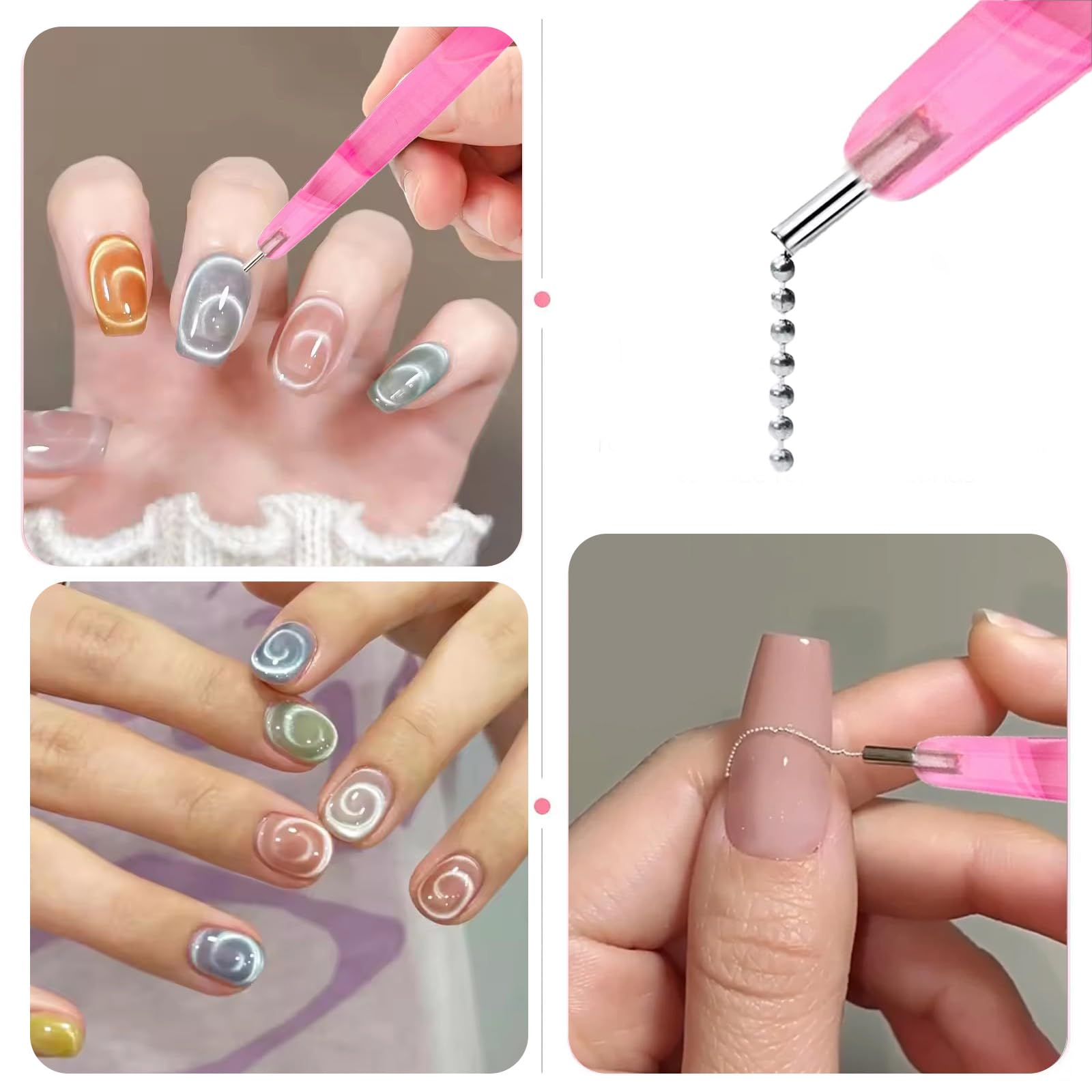 WOKOTO cat eye magnet pink set variety designs expand creative possibilities