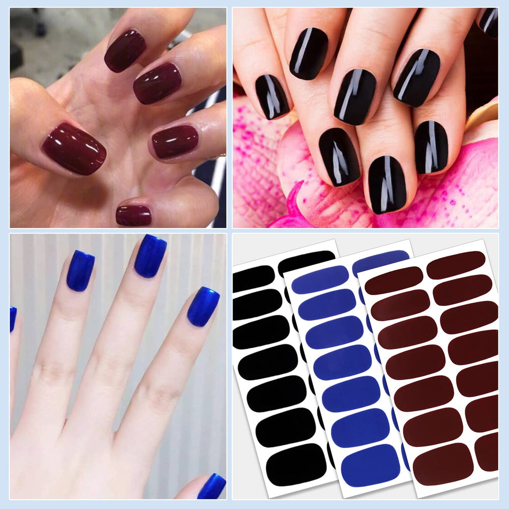 WOKOTO finger nail stickers application guide enables fast, mess-free manicures.