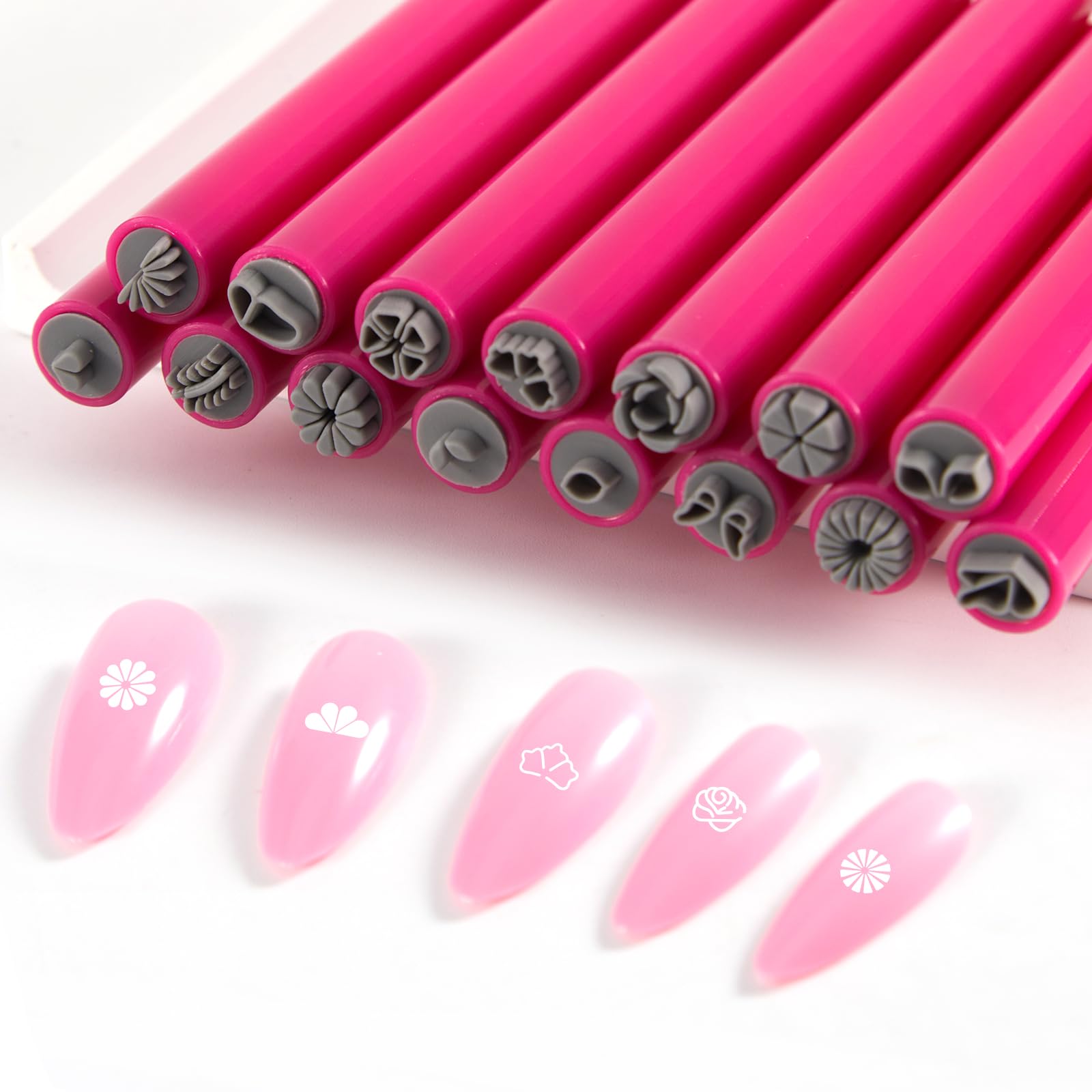 WOKOTO rose design pen creates polished nail art quickly