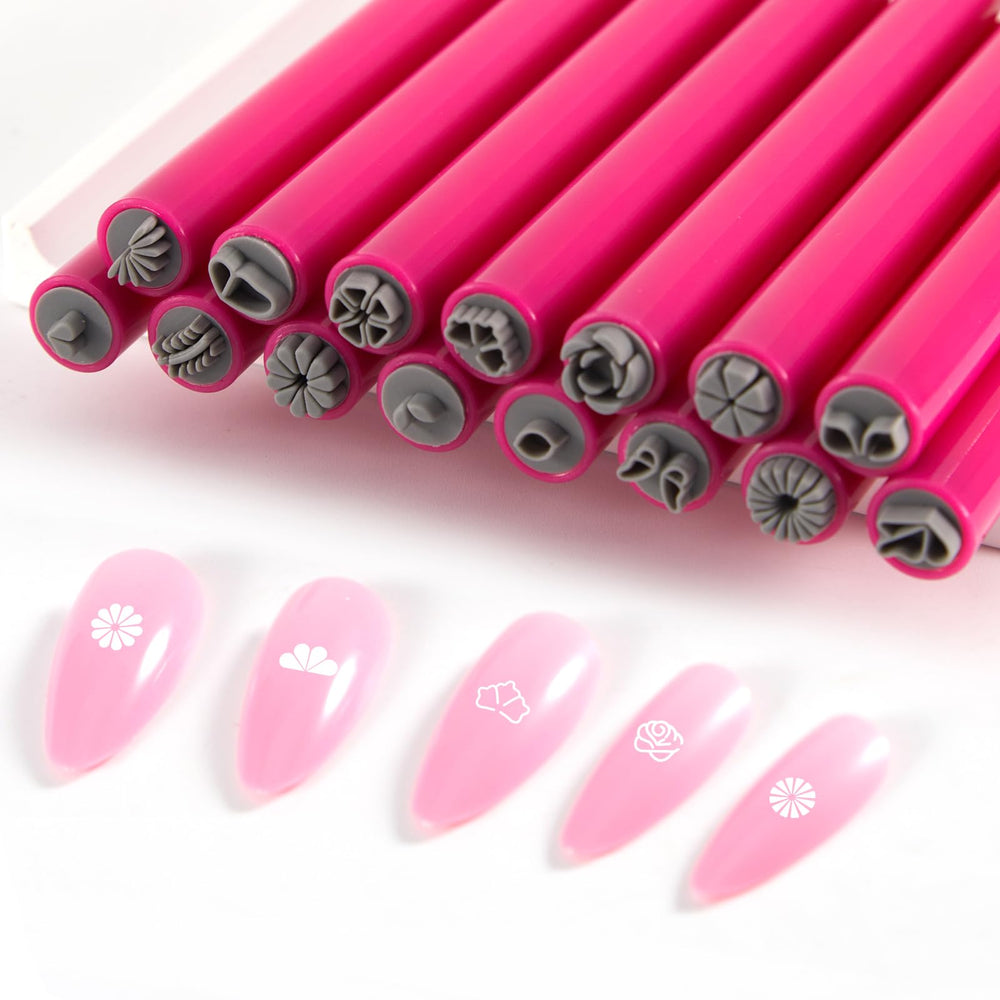WOKOTO rose design pen creates polished nail art quickly