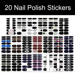 WOKOTO nail sticker designs variety shown for versatile nail art.