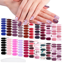 Wokoto solid color nail stickers for quick, at-home manicure