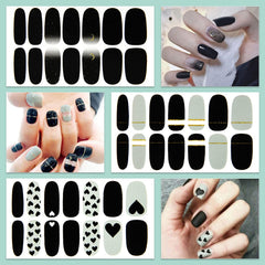 WOKOTO nail sticker top coat finish enhances durability and shine.