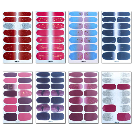 WOKOTO ombre nail wraps in gradient designs for chic nails.
