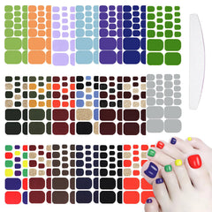 WOKOTO toe nail polish stickers pack provides quick, mess-free toe nail art.