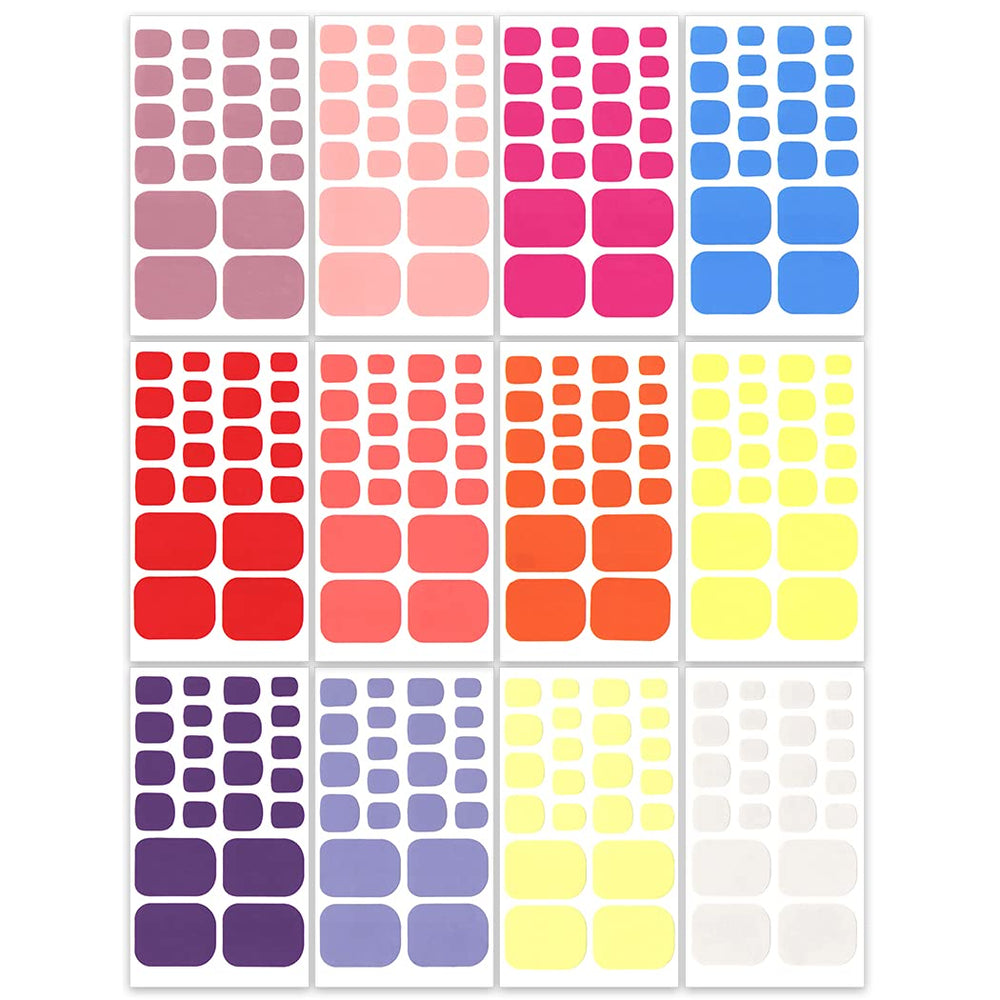 WOKOTO toe nail strips 22 tips per sheet fit nails precisely