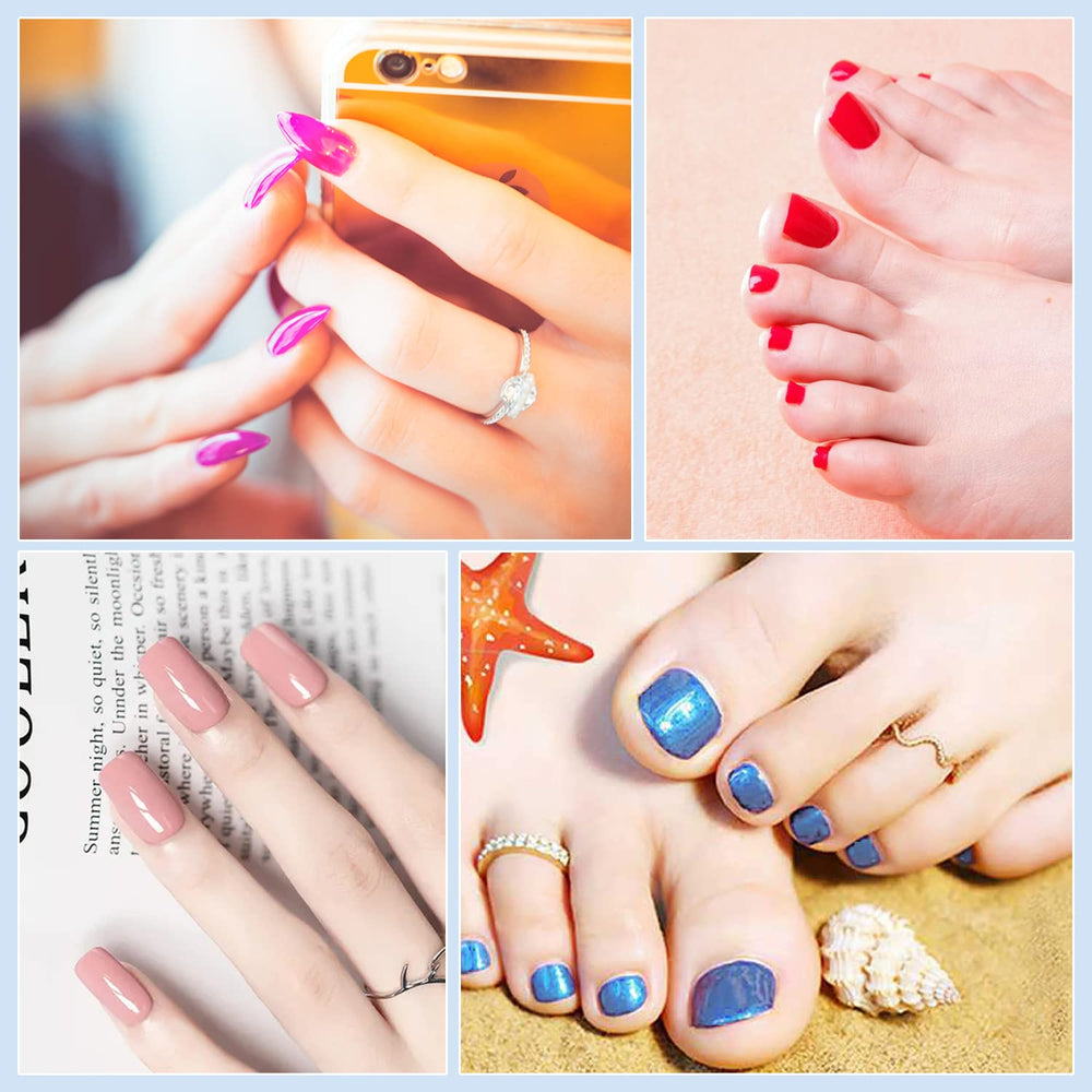 WOKOTO waterproof nail stickers resist daily wear with a shiny finish.