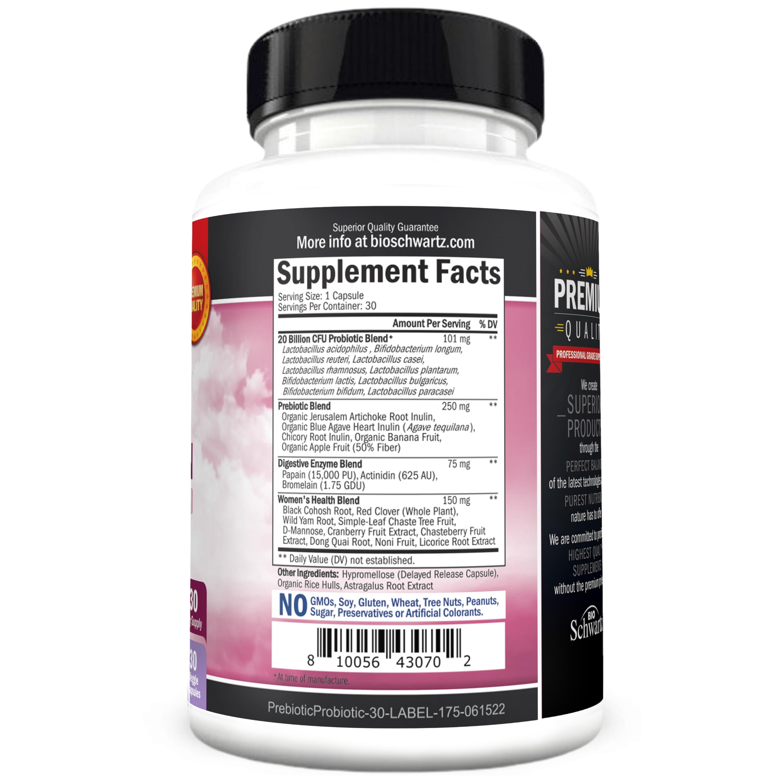 Woman taking a probiotic capsule daily