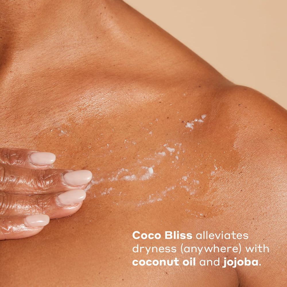 Womaness Coco Bliss application glide demonstrates smooth layering for body and intimate use.