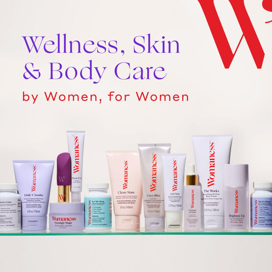 Womaness Coco Bliss texture closeup shows rich, non-greasy hydration ideal for sensitive areas.