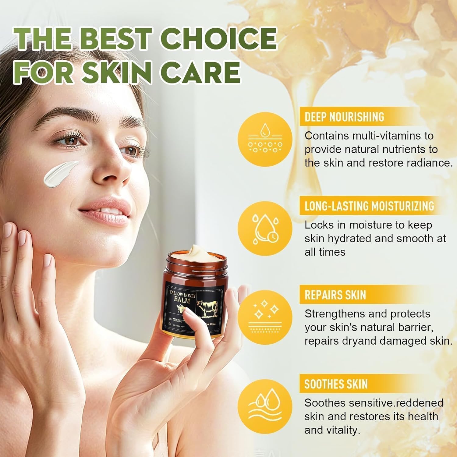 WOMEIKI fragrance-free packaging suitable for sensitive skin.