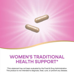 Illustration of women's health wellness featuring wild yam root