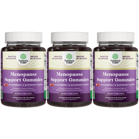Bottle of Womens Menopause Gummies with Dong Quai and Ashwagandha