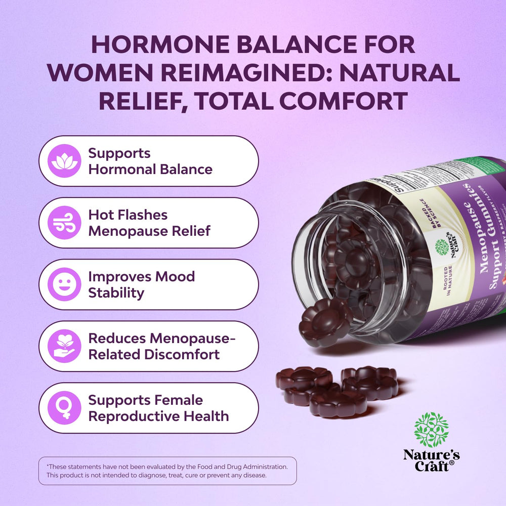 Gummies for menopause with Black Cohosh extract (Romose L. extract) and nutrients