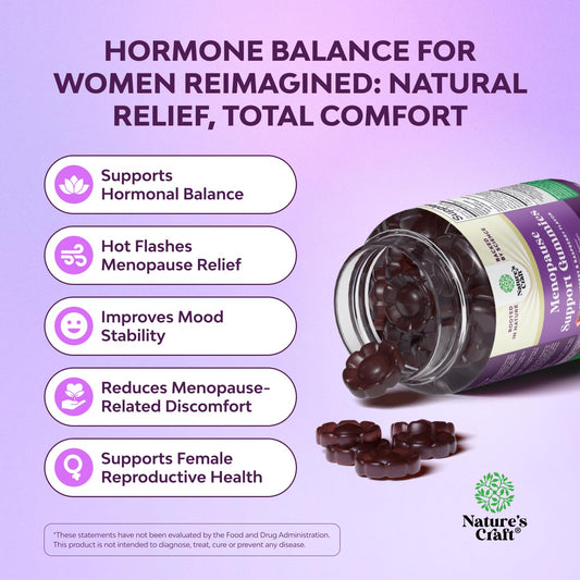 Gummies for menopause with Black Cohosh extract (Romose L. extract) and nutrients