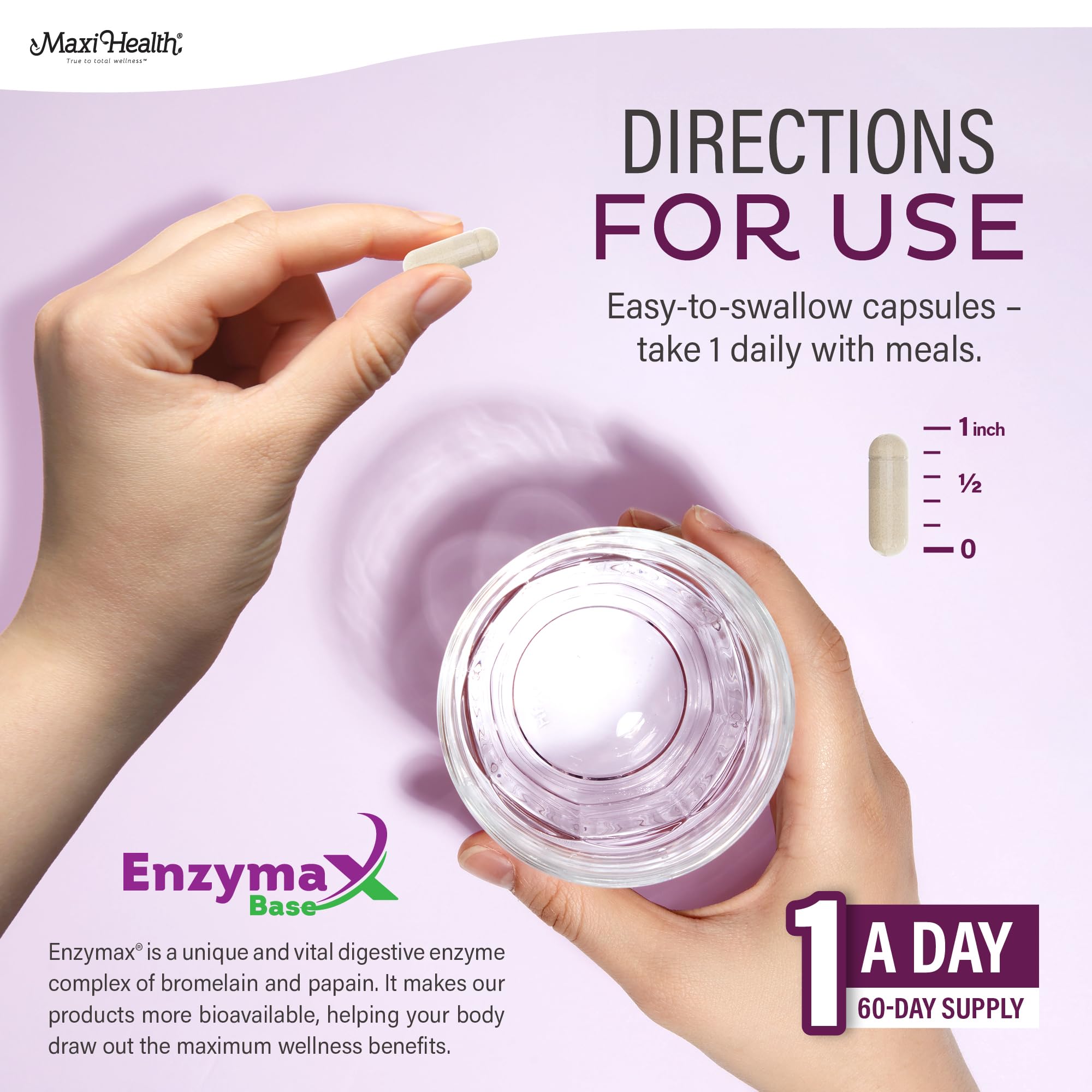 Usage instructions: one capsule daily