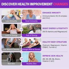 Vegan, Non-GMO, gluten-free gummies for 50+ women
