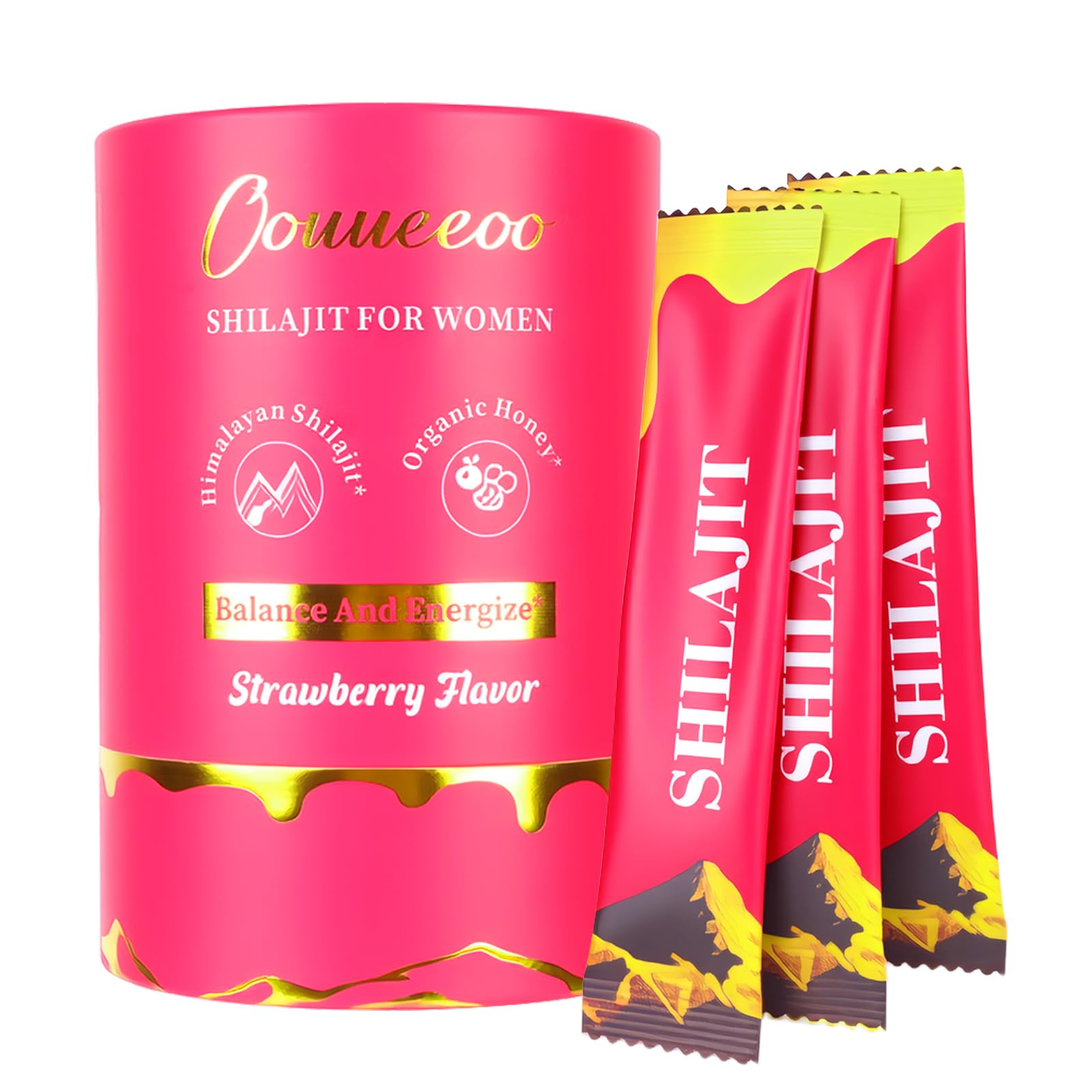 Packaging for Women’s Shilajit Honey Sticks with Shatavari & Saffron