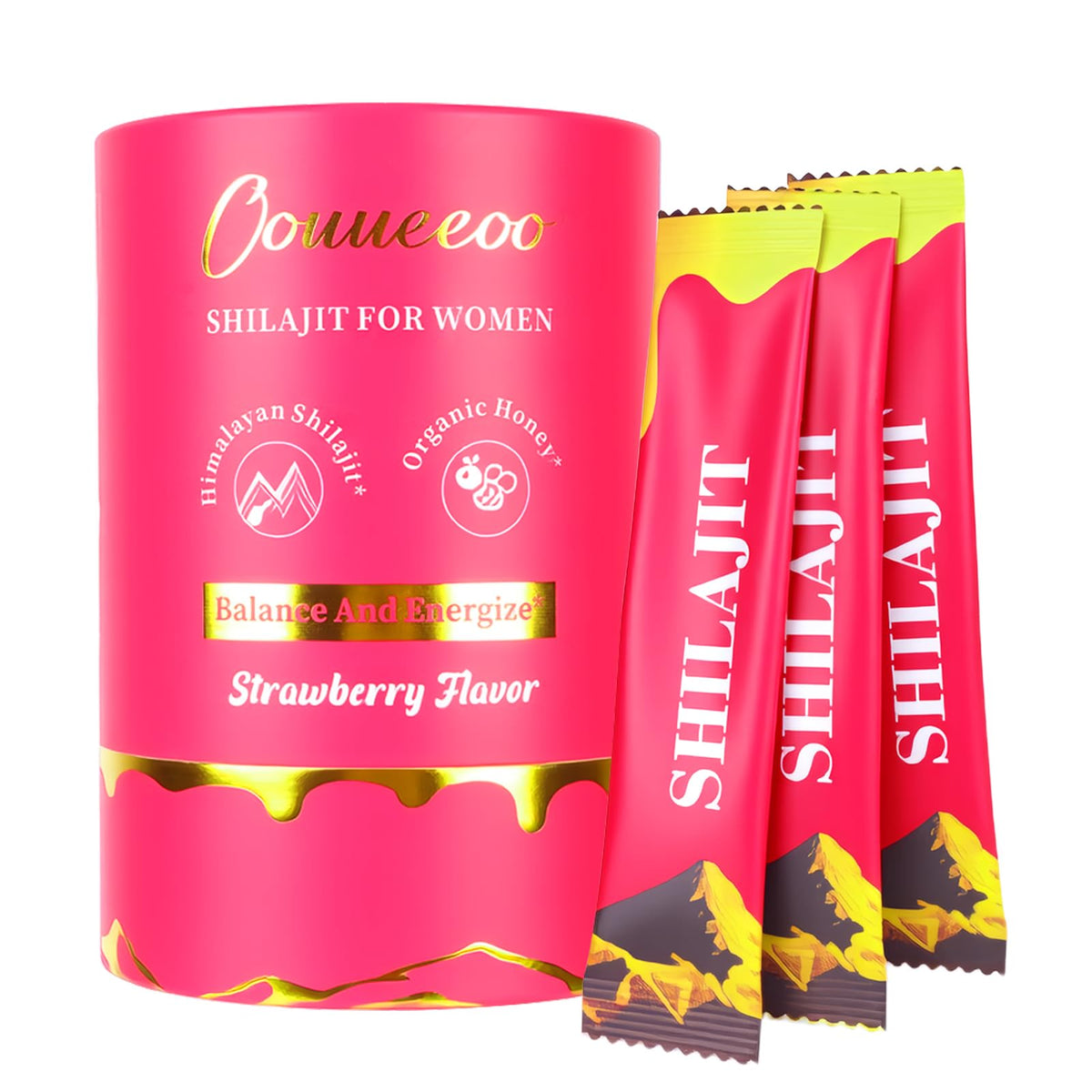 Packaging for Women’s Shilajit Honey Sticks with Shatavari & Saffron