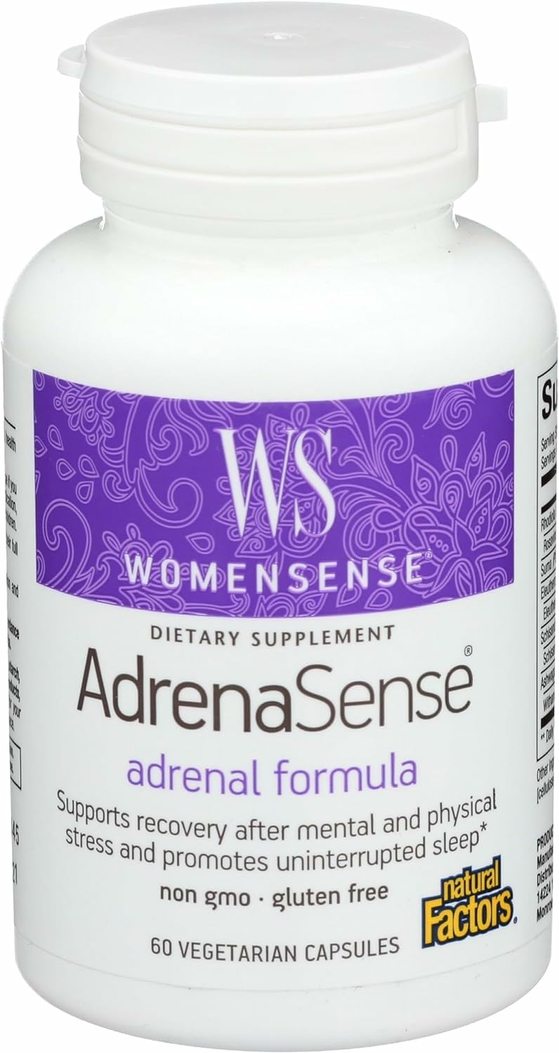 WomenSense AdrenaSense bottle and front label