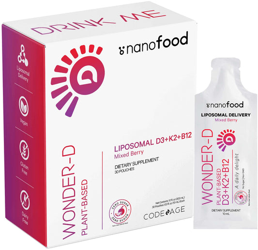 Wonder-D liposomal D3 sachets packaging