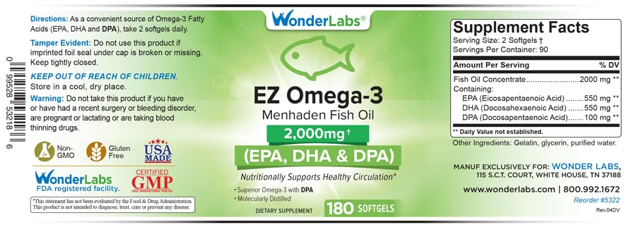EZ Omega-3 softgels close-up showing smooth texture for easy swallowing.