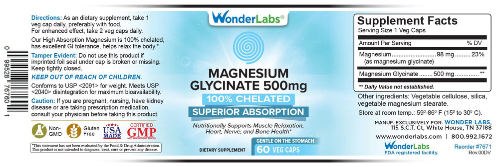 Lifestyle image showing use of Wonder Laboratories Magnesium Glycinate 500mg for sleep and wellness
