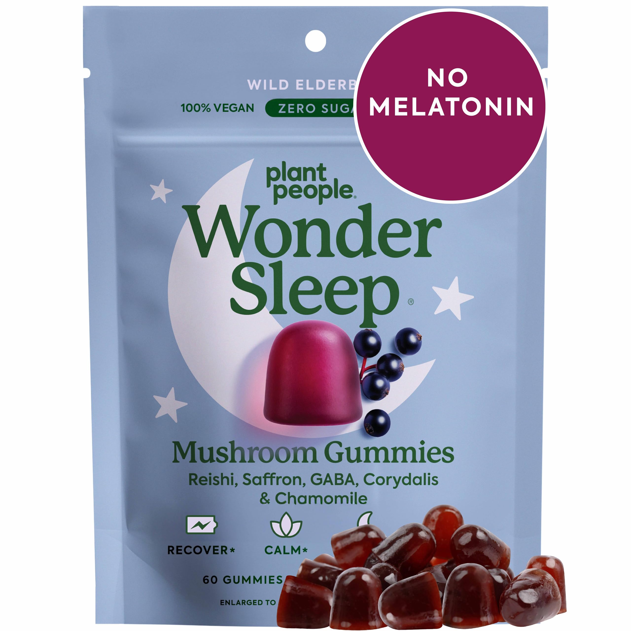 WonderSleep Mushroom Gummies front label