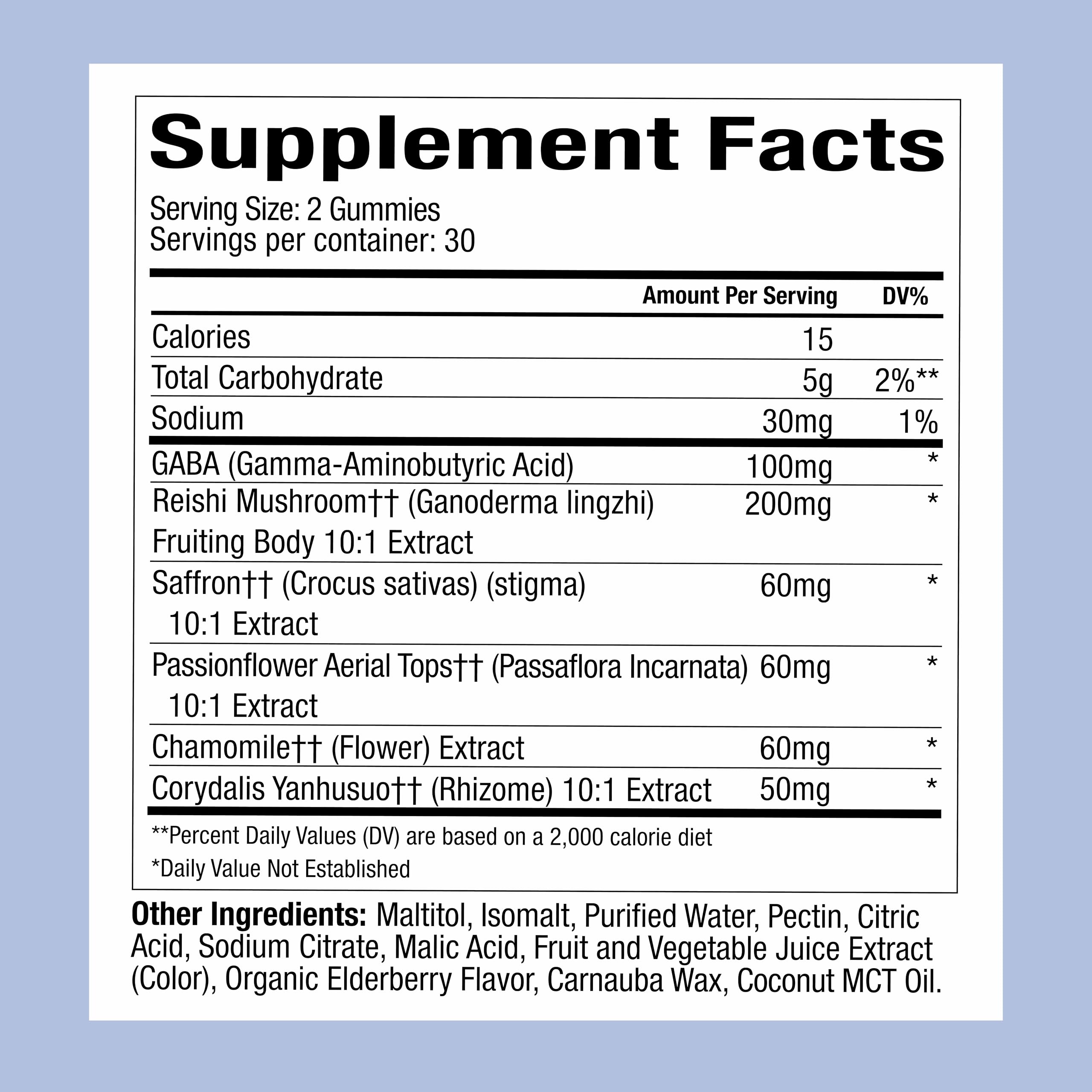 WonderSleep Gummies packaging side view