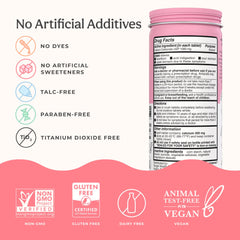 Wonderbelly antacid strawberry milkshake tablets, 1000 mg calcium carbonate each.
