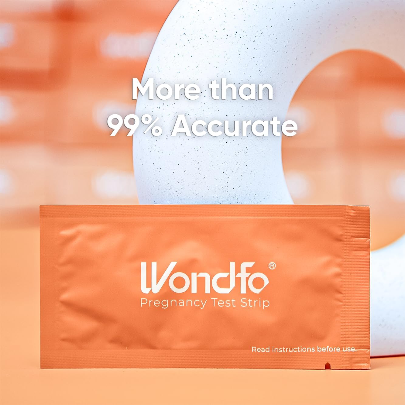 Wondfo 5mm test strips arranged for use