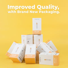 10 mIU/mL cut-off label on packaging