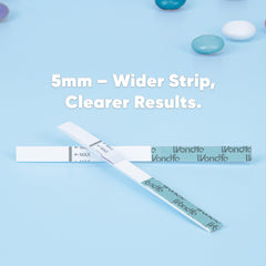 Test strip showing lines for LH levels