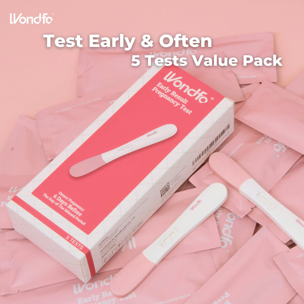 Wondfo pregnancy test 5-pack packaging