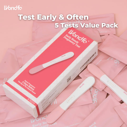 Wondfo pregnancy test 5-pack packaging