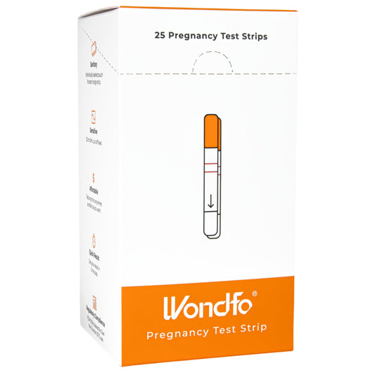 Wondfo 25-count pregnancy test strips kit