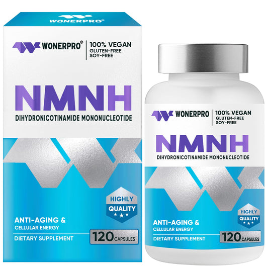 Front view of WONERPRO NMNH bottle with label