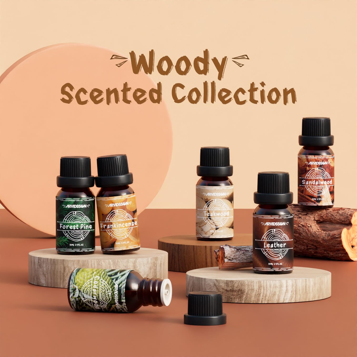 ARVIDSSON Woody Essential Oils Set bottle – Leather fragrance