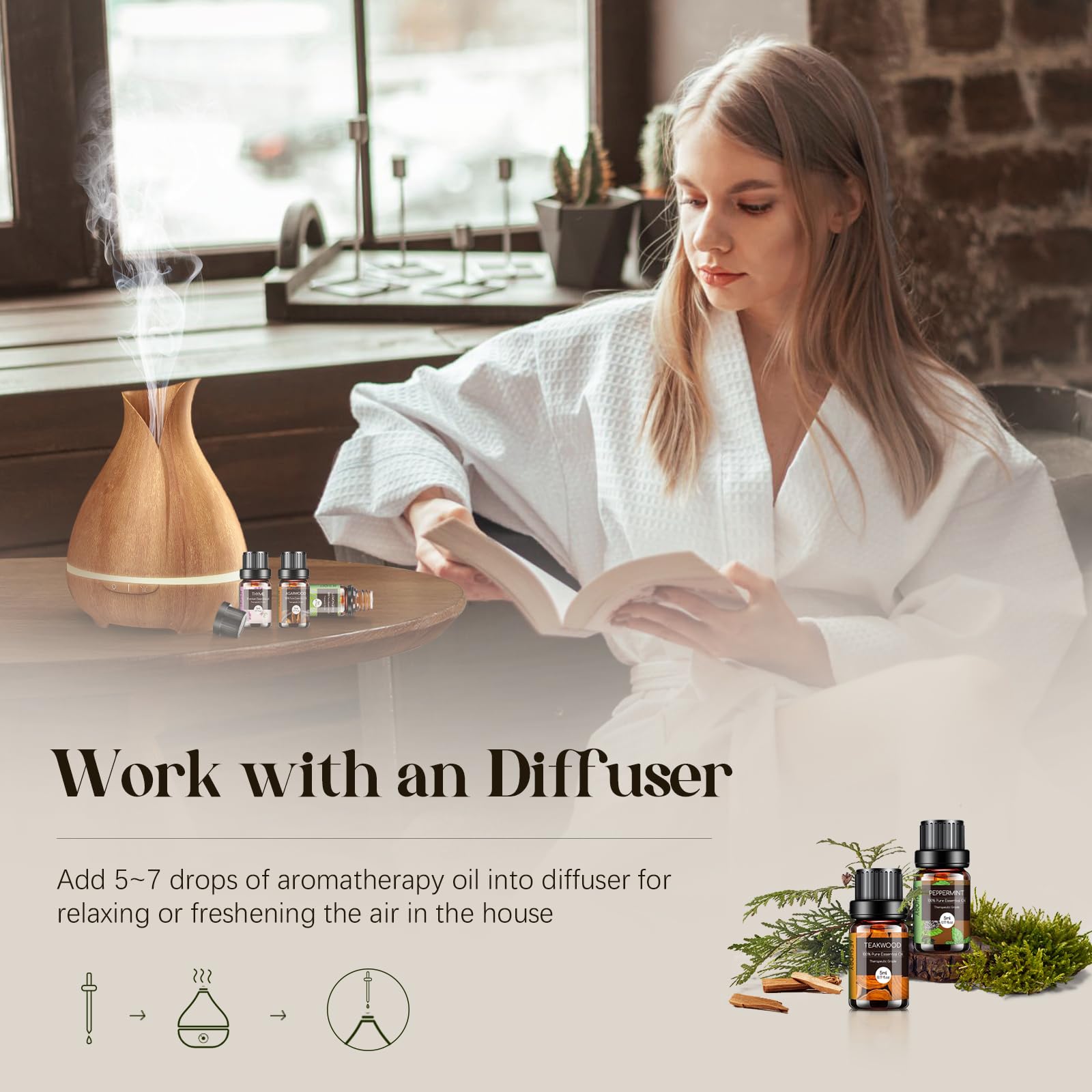 Frankincense essential oil bottle from the set
