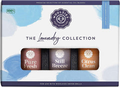 Woolzies Laundry Collection Gift Set with three essential oil bottles