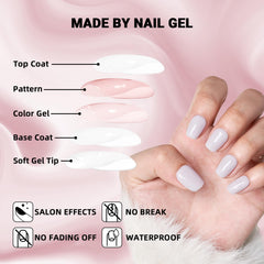 Wooyas cuticle stick, nail file, and prep pads for precise prep