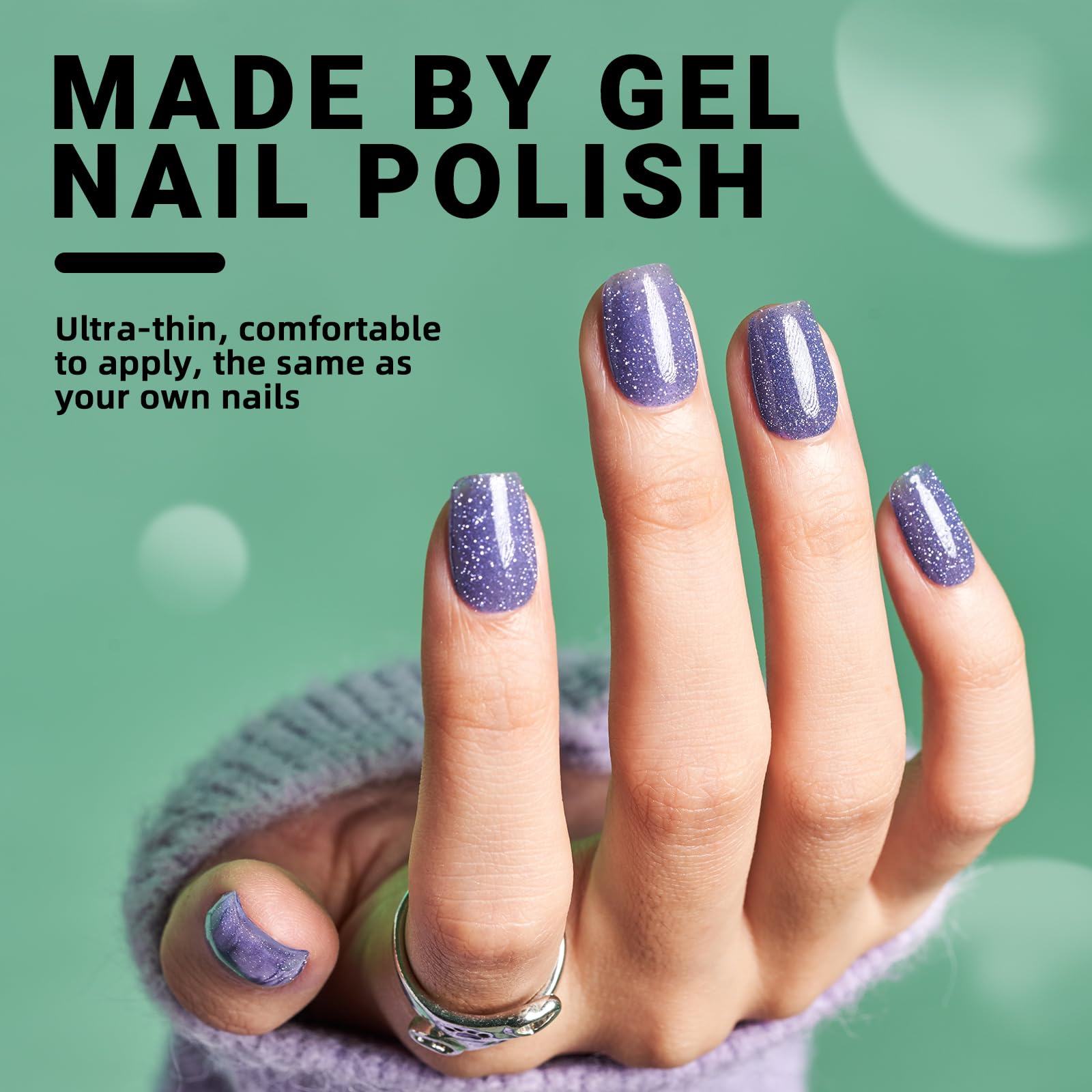 WOOYAS 12 sizes and 24 nails ensure a perfect fit for most hands.