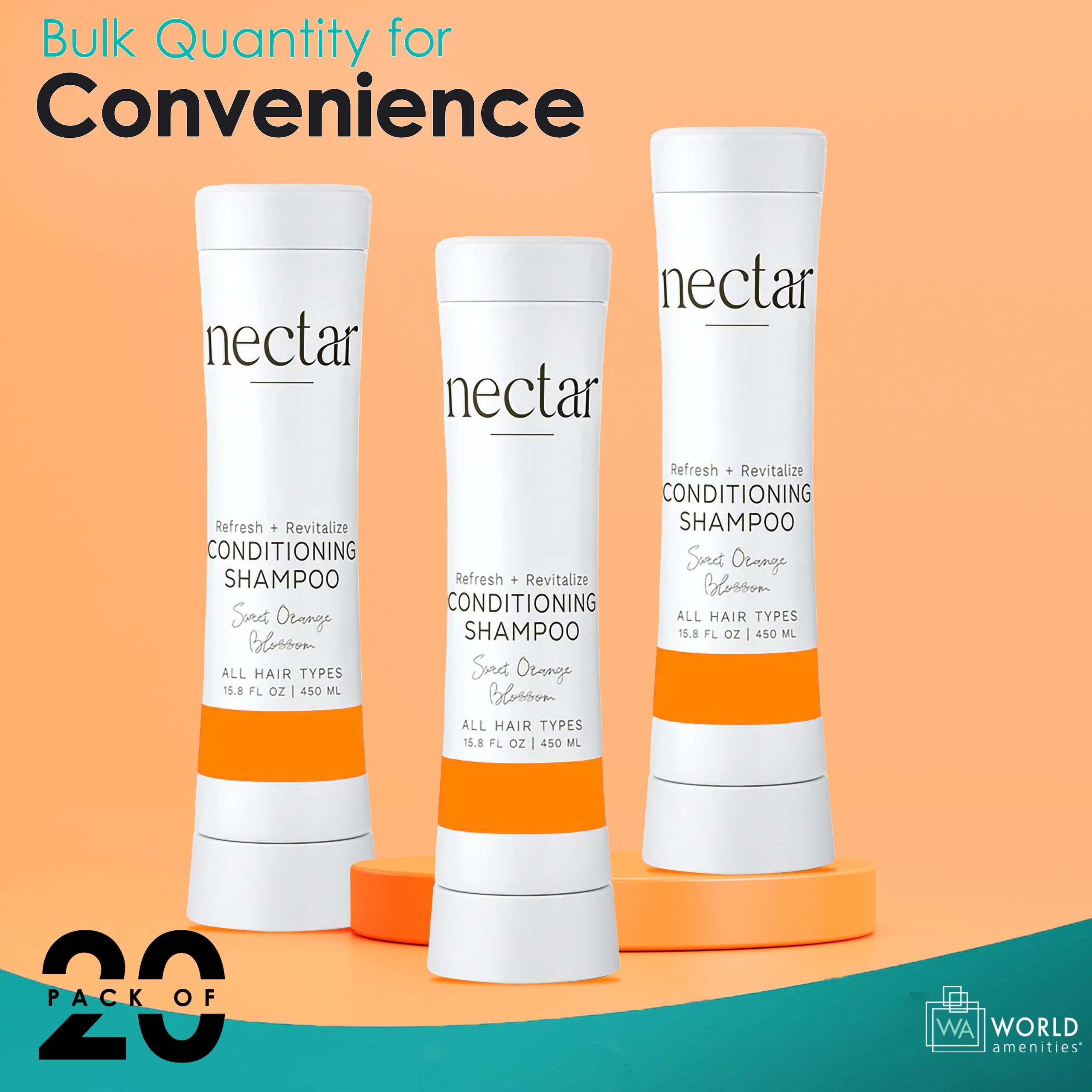 World Amenities Nectar Squeeze aroma of orange blossom fragrance.