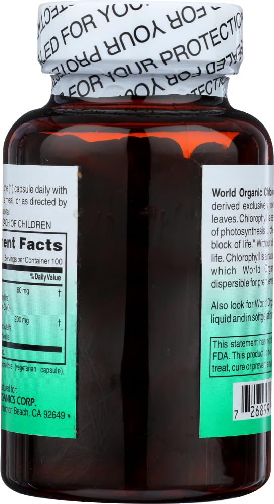 Chlorophyll capsules close-up